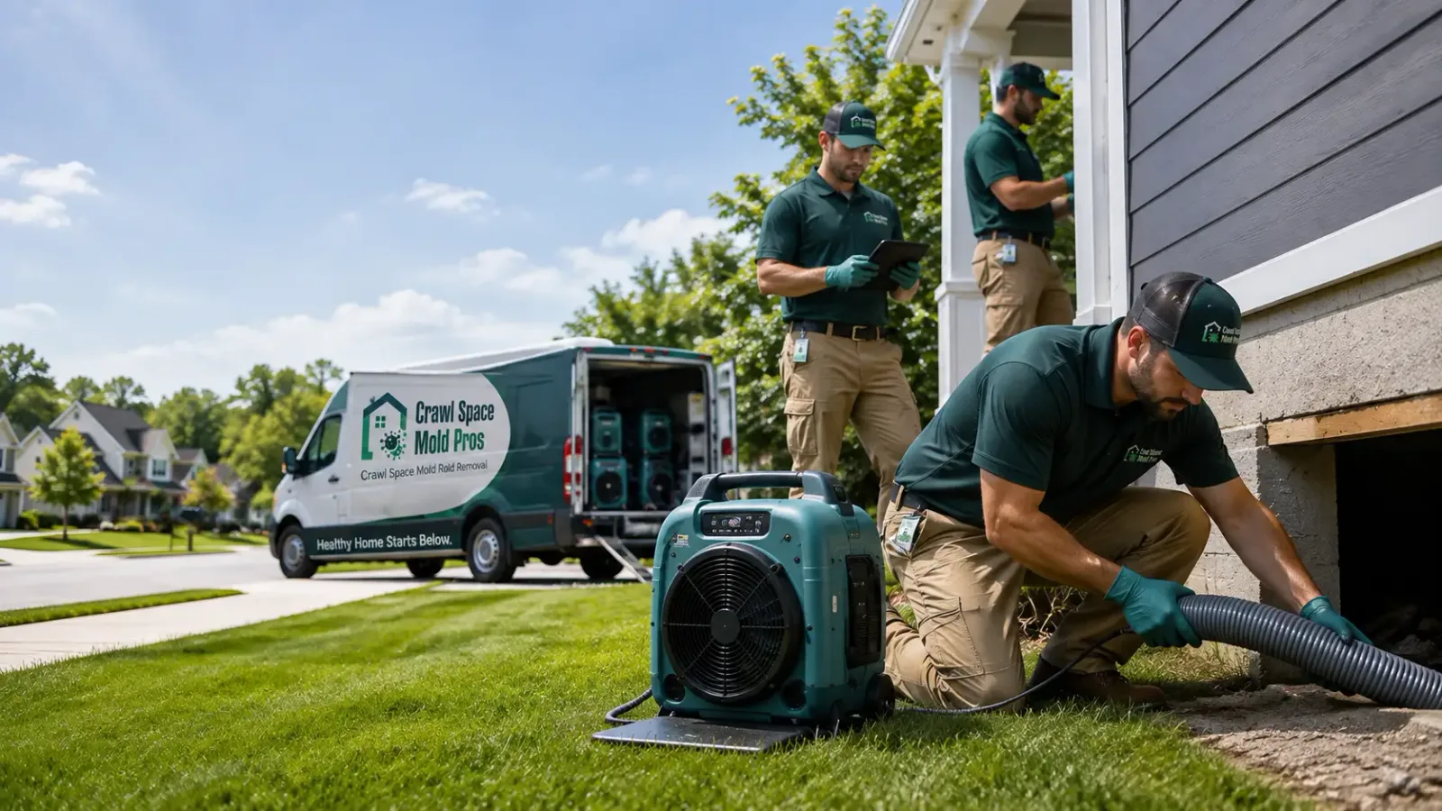 Crawl Space Mold Removal in Three Lakes, WI